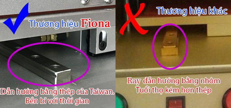 Điểm khác biệt về chất lượng của hàng Fiona với thương hiệu khác.