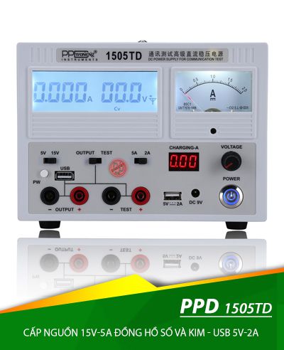 Đồng hồ nguồn đo dòng 1505TD 15V-5A