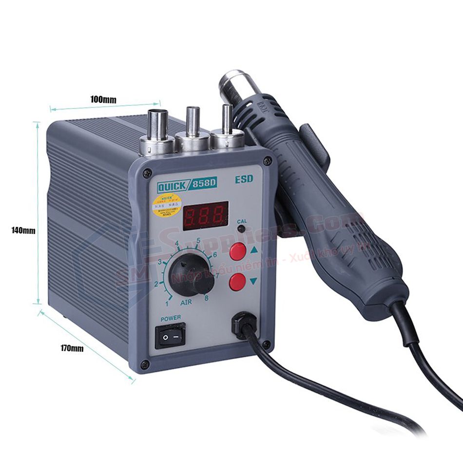 Máy khò từ gió nóng QUICK 858D